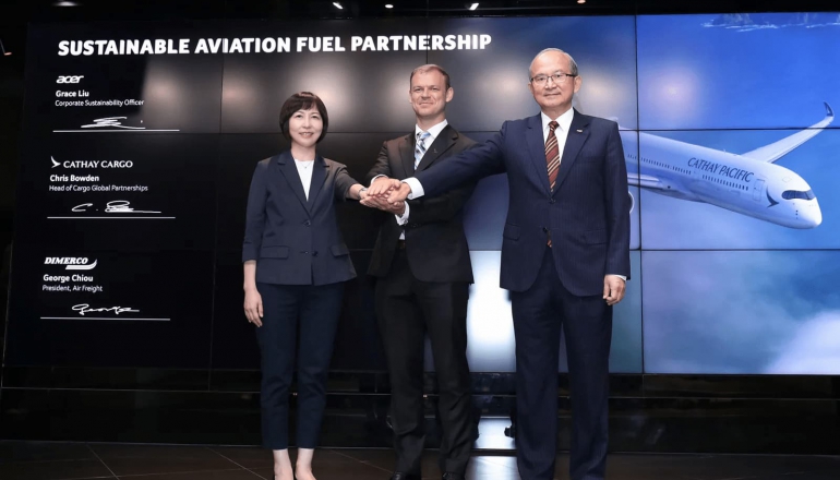 Acer, Cathay Cargo and Dimerco join forces to reduce carbon emissions via SAF