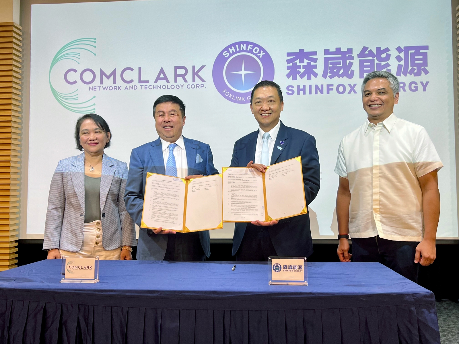 森崴能源與ComClark正式簽署合資開發協議，推動菲律賓綠電、智慧電網進展。（圖片來源：森崴能源）