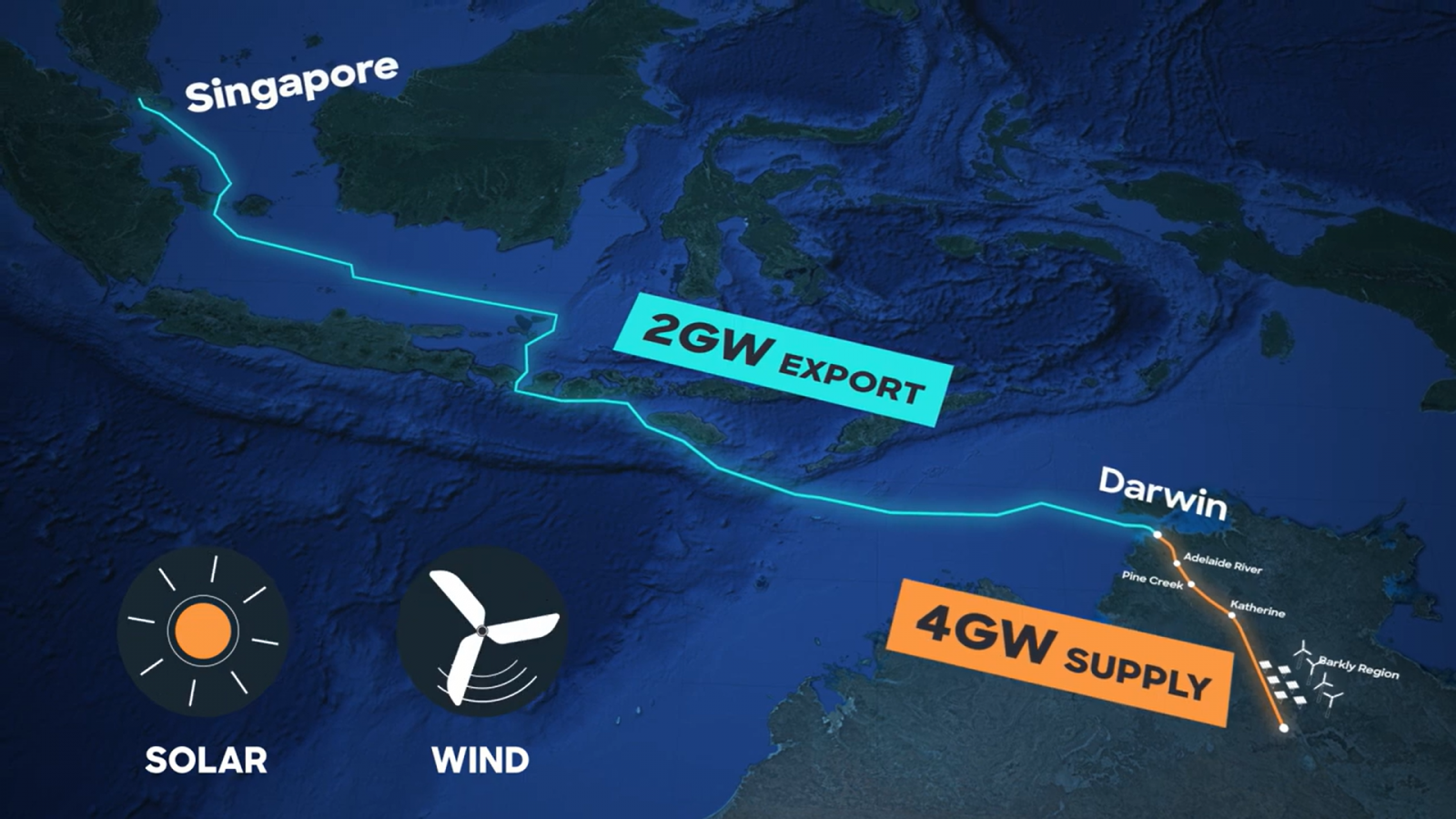 Singapore, Australia to build the world's longest undersea cable.