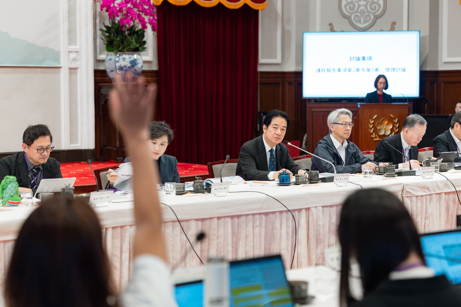 總統府10月30日召開第五次氣候變遷對策委員會。圖片來源：總統府提供