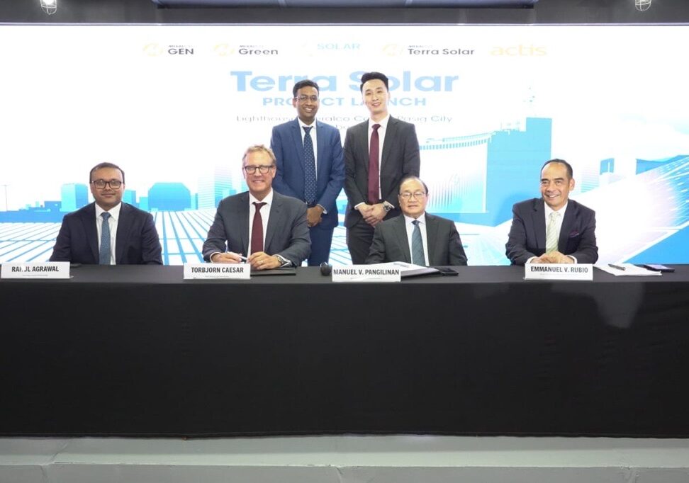 Actis signed a strategic partnership with Meralco and its subsidiary.