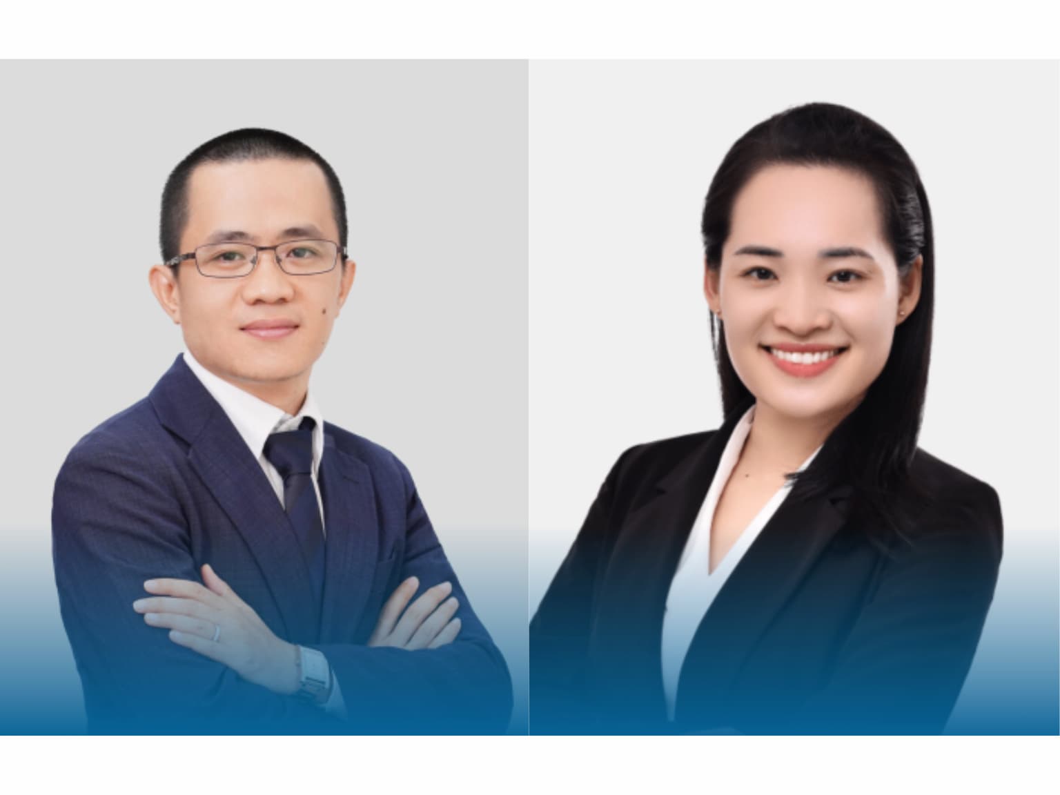 越南Vilasia律師事務所的主持合夥人Ngu Truong（左）及資深律師Trang Nguyen（右）認為越南政府面臨法律不溯及既往、合約未要求工程驗收兩大挑戰。（圖片來源：Vilasia網站）