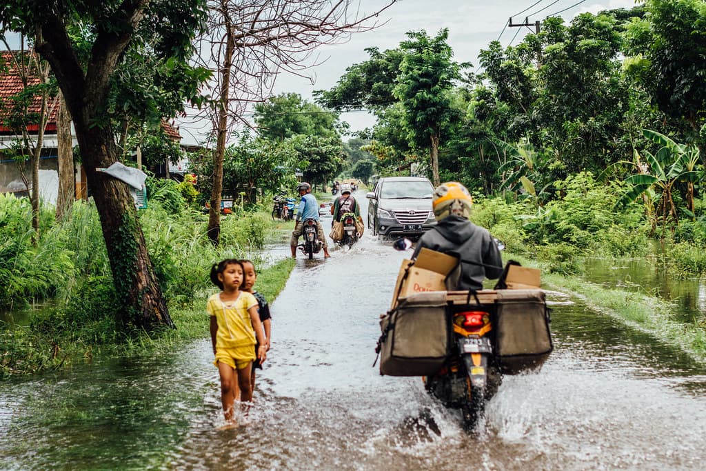 Developing countries contribute a relatively small share of global carbon emissions but are on the frontlines of climate change disasters.