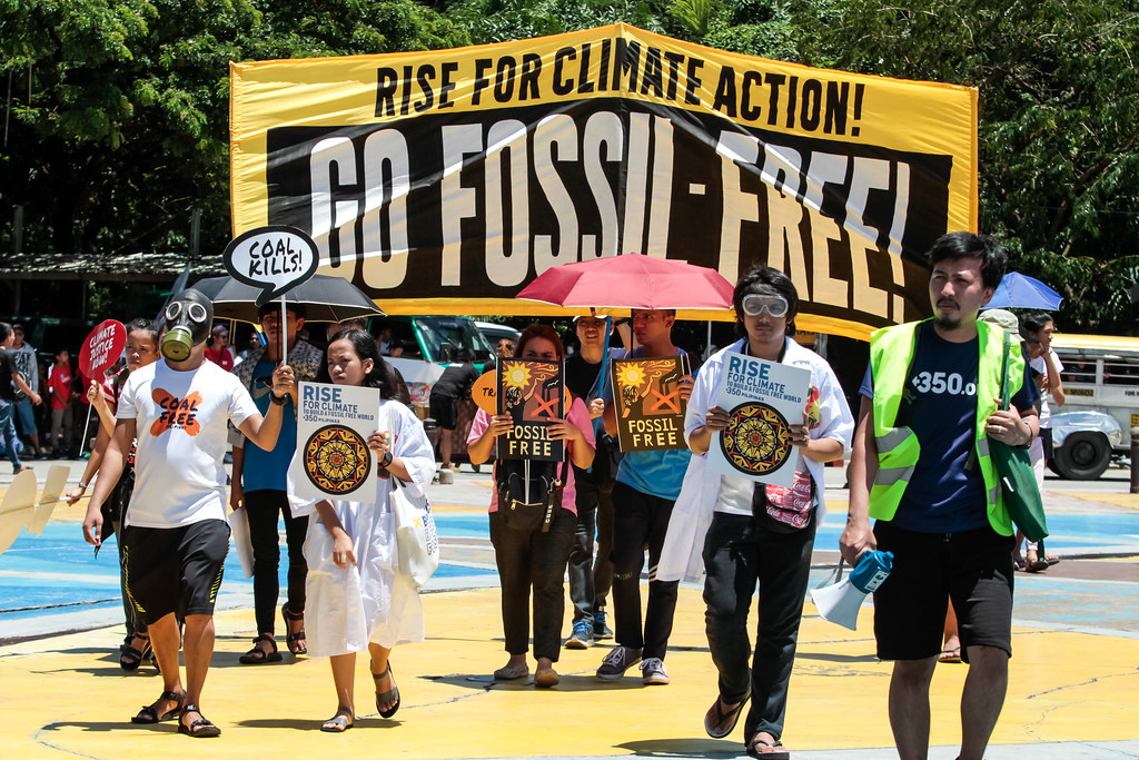 Rise for Climate, Justice, and Integrity of Creation march in Quezon City, Metro Manila, where thousands took the streets to demand energy transformation and climate justice.