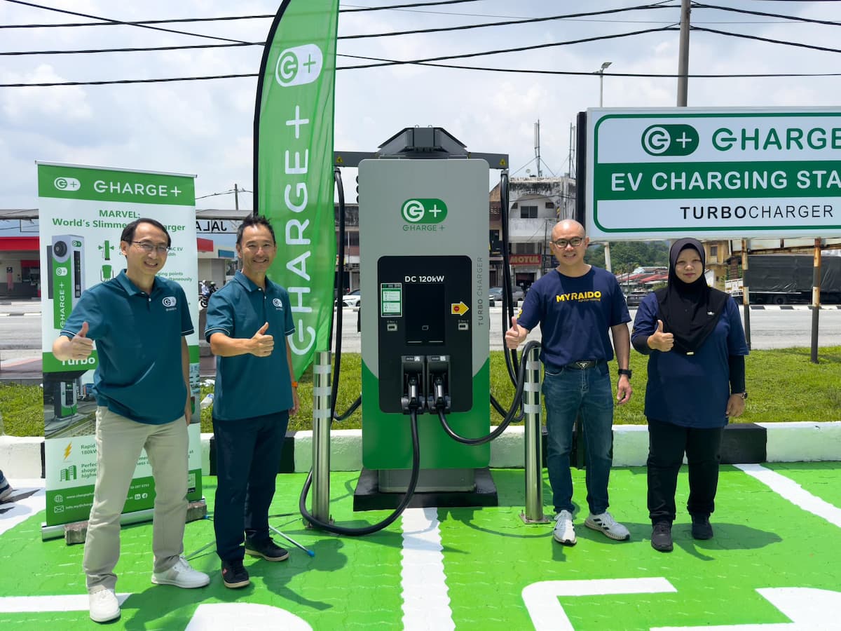 Charge+’s charging station in Ipoh, Malaysia. (Photo: Charge+)