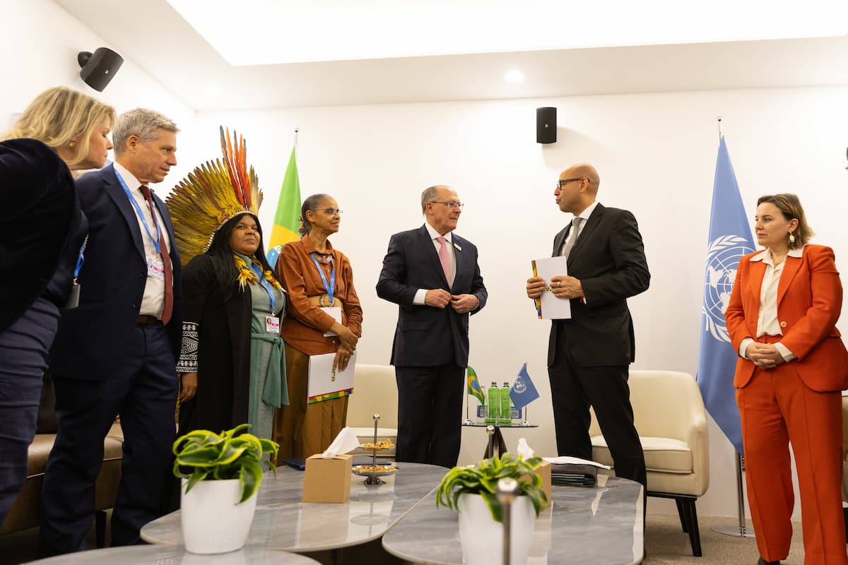 The Brazilian delegation at COP29, headed by vice-president Geraldo Alckmin and environment and climate change minister Marina Silva, delivered the country’s new Nationally Determined Contribution, which has received a mixed response (Image: UN Climate Change, CC BY-NC-SA)