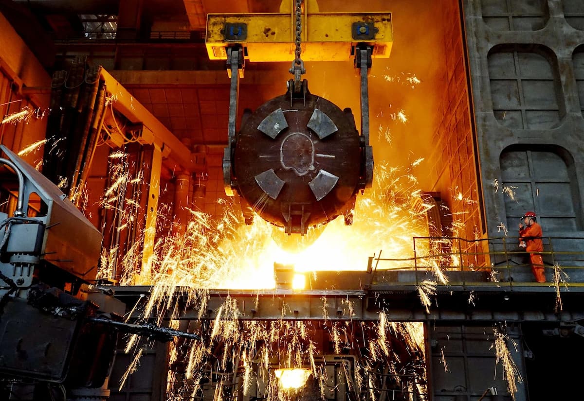 By 2030 relevant companies in the steel industry, and several other energy-intensive industries, must prove the share of renewable power in their consumption at least matches that of China as a whole (Image: SIPA Asia / ZUMA Press / Alamy)
