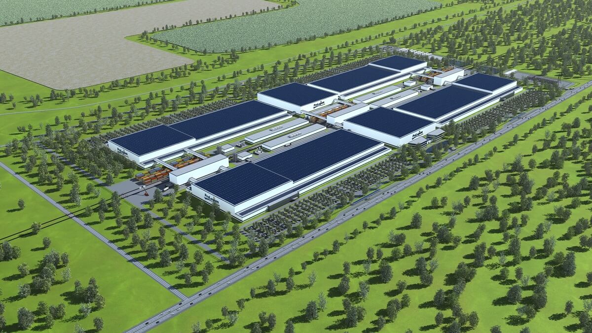 輝能已經規劃在法國敦克爾克建立48GWh超級工廠。（圖為示意圖，來源：輝能）