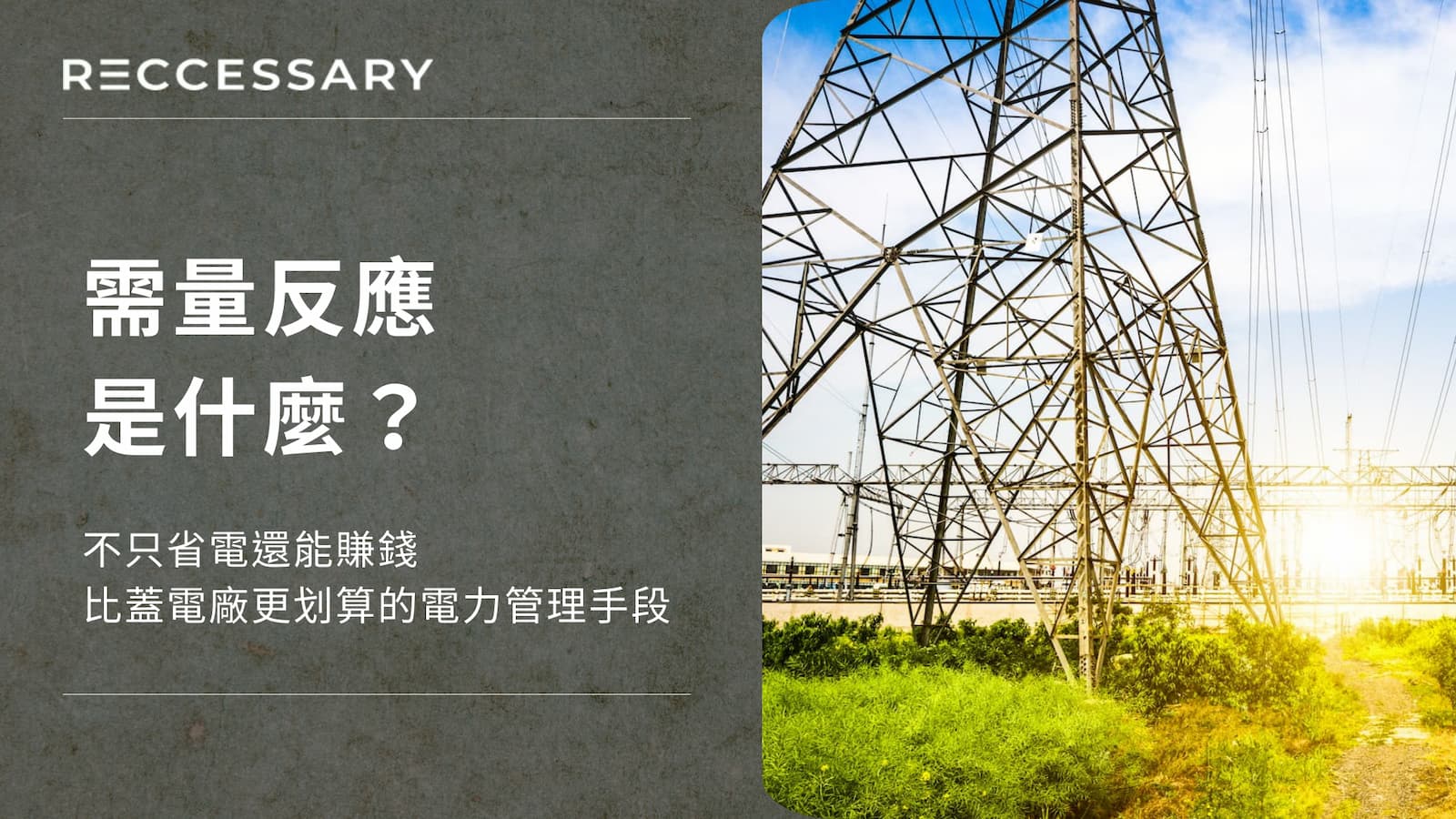 需量反應是國內外行之有年的方法，能夠讓電網更有韌性，企業與商家也可以從電力公司賺取報酬