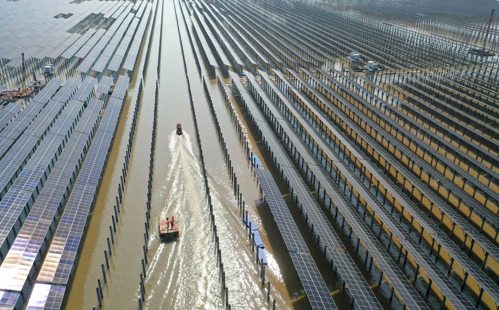 Projects such as this solar farm in Taizhou city, Zhejiang province may be refinanced through green bonds (Image: Imago / Alamy)