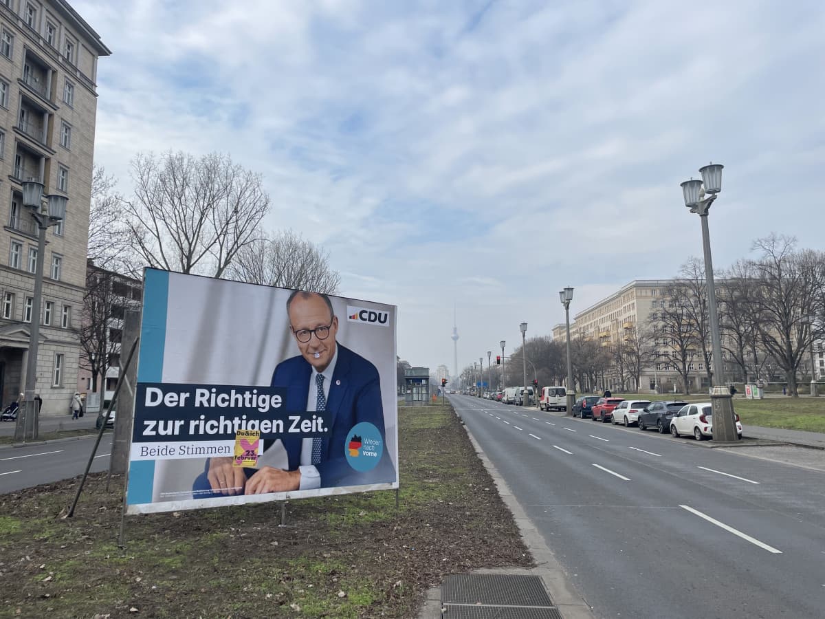 "The right one at the right time." - CDU election poster in Berlin. Photo: CLEW