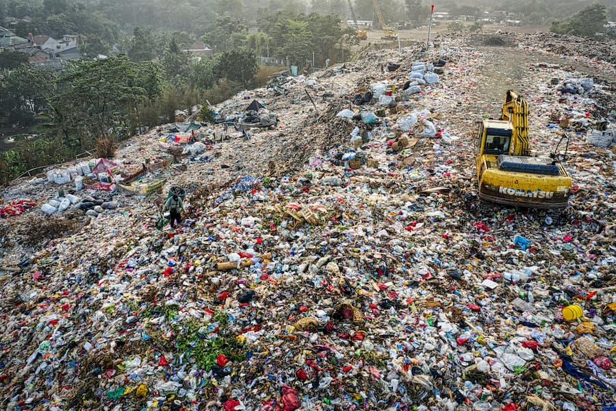 Bantar Gebang landfill receives nearly 8,000 tonnes of waste from Jakarta every day.