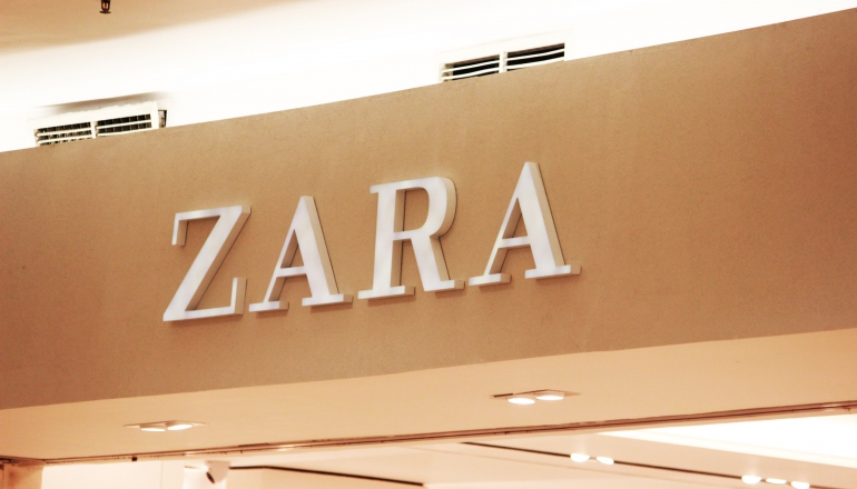 Zara presents a party dress made from recycled greenhouse gases