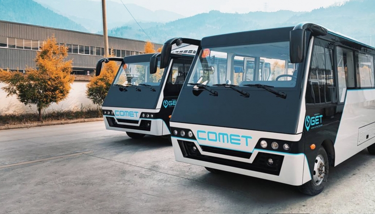 公共運輸減碳抗空污 菲國曼達威市引進電動公車