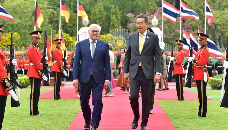 德国总统出访泰国 承诺扩大绿能及电动车合作