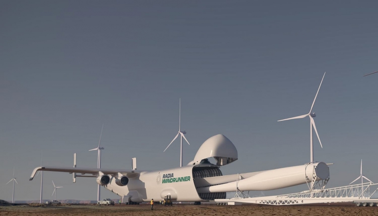 「最大风机叶片运输机」 设计亮相 可望推升风电产业规模