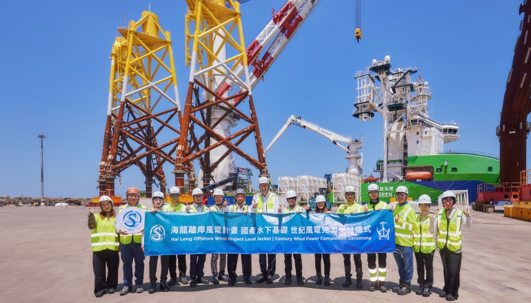 海龍計畫21座水下基礎全數交付！世紀風電揭4招解決成本上揚挑戰