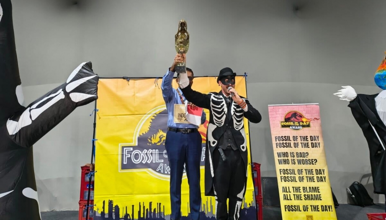 Indonesia labeled ‘Fossil of the Day’ for echoing industry talking points at COP30